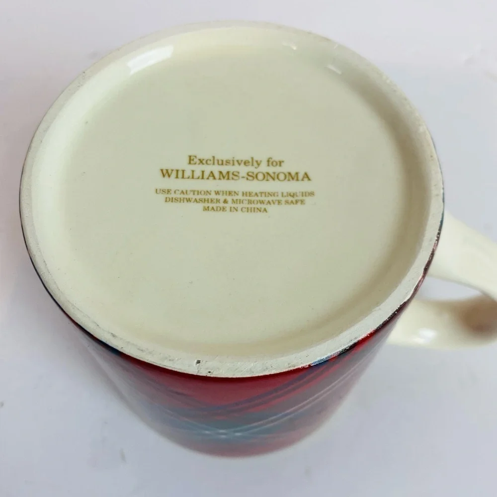 Williams Sonoma Tartan Plaid Mug 12oz